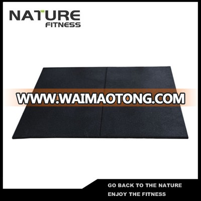 Wholesale 1000mm*1000mm*15mm Black with Cross Mark Pimple Cast Iron Rubber Used Floating Gym Mat for Sale